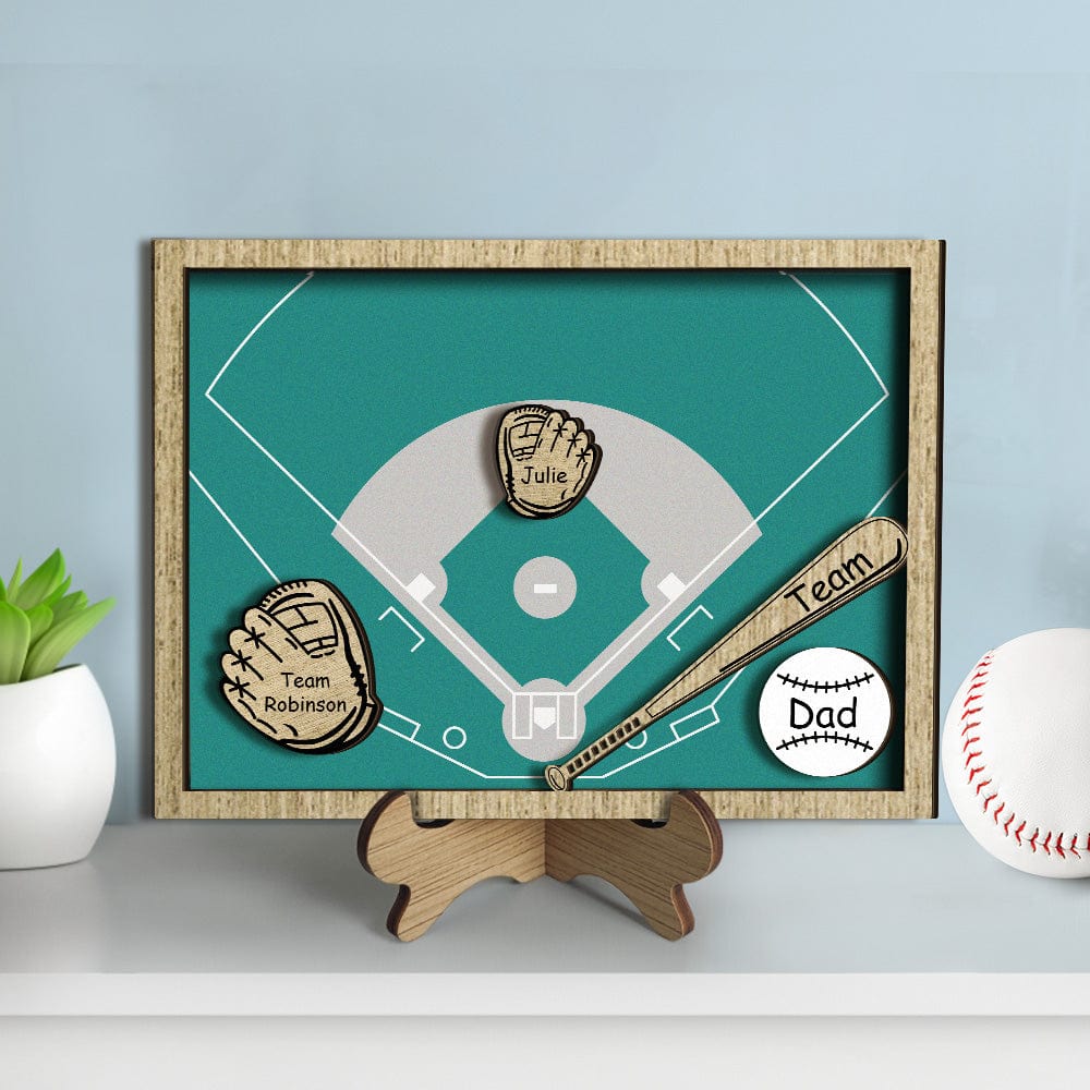 thoughtful ornament for dad with custom detail photo gift idea