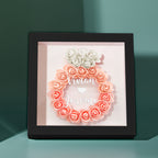 Custom Flower Shadow Box Personalized Wedding Ring Flower Shadowbox Frame Gift