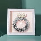 Custom Flower Shadow Box Personalized Wedding Ring Flower Shadowbox Frame Gift