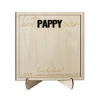 anniversary surprise ornament for dad inspired by wooden handprint sign personalized father s day diy hands down plaque photo