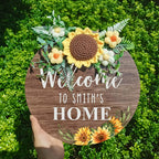 personalized front door sign for entryway decor