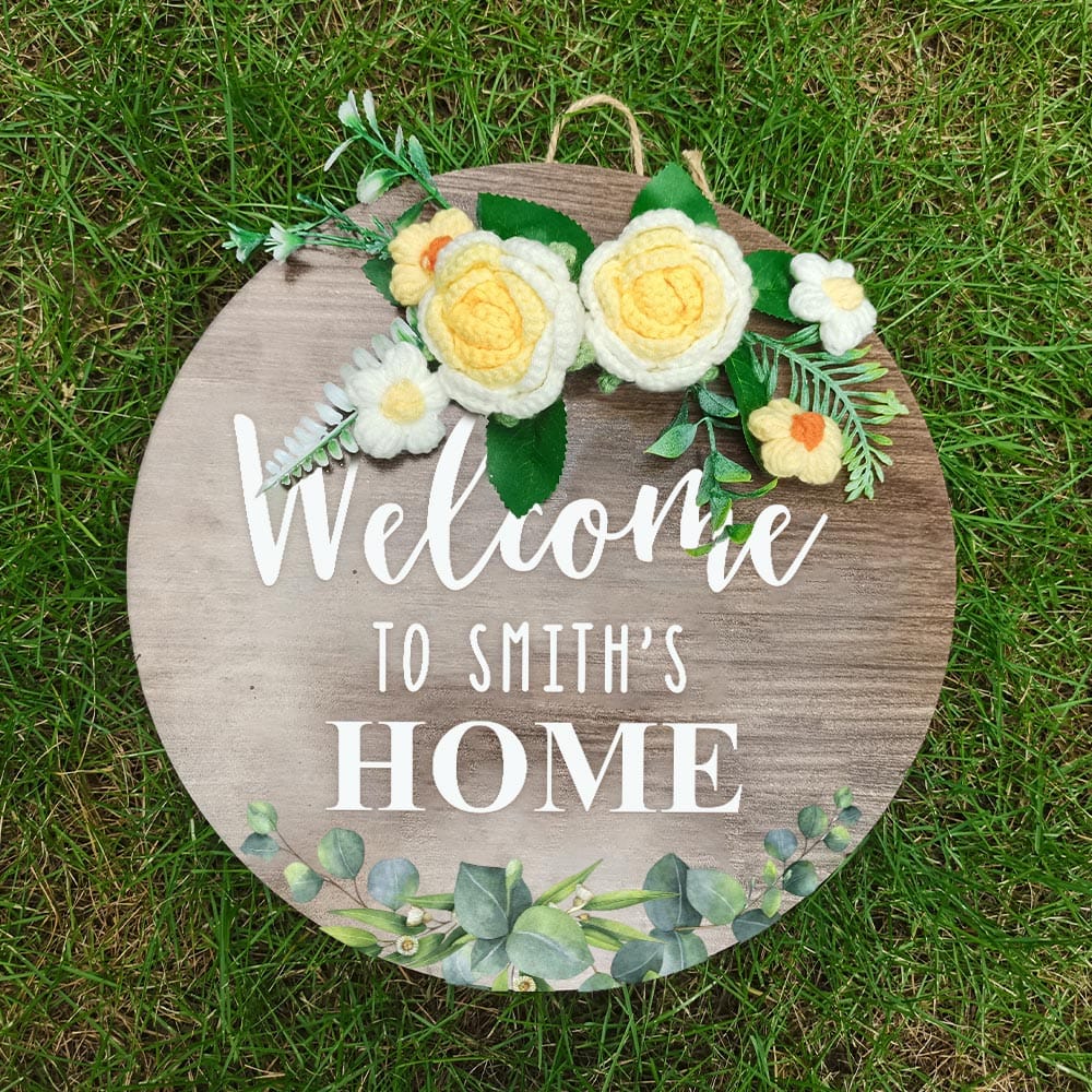 personalized front door sign as a new home gift