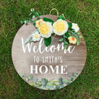 personalized front door sign as a new home gift