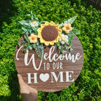 wooden door sign for entryway decor