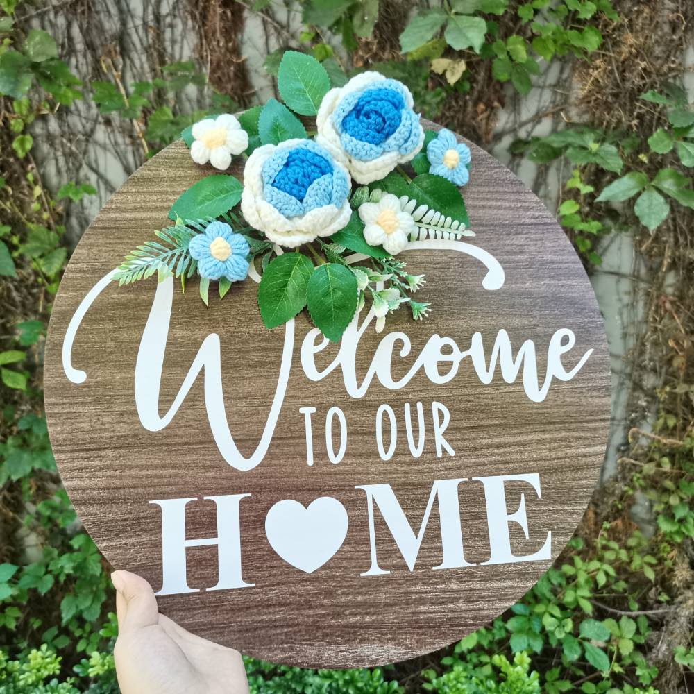 wooden door sign as a new home gift