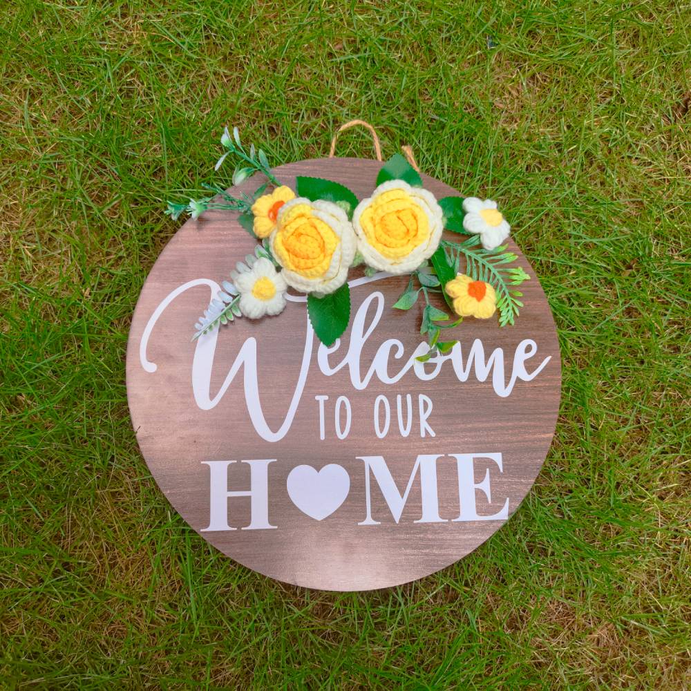 wooden door sign keepsake as a new home gift