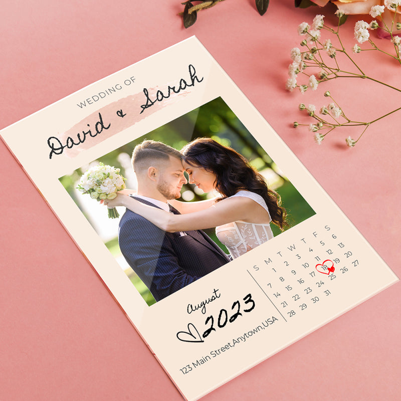 Custom Wedding Invitation Plaque Custom Photo Plaque Invitation Card