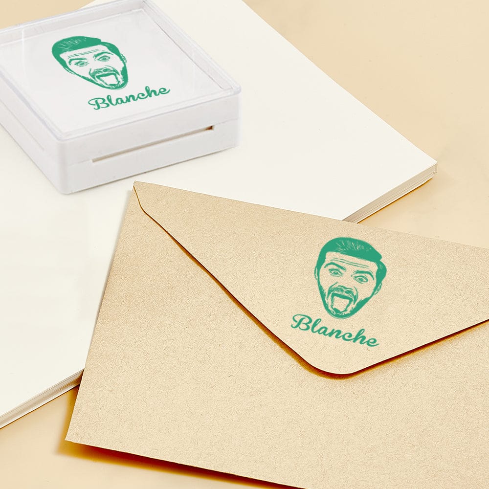 Personalized Pet Portrait Stamp for Letters Crafts and Gifts Funny Custom Design