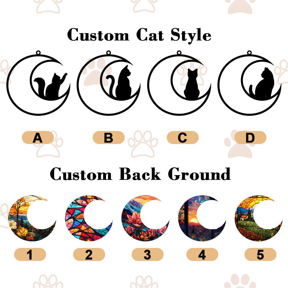 cat memorial suncatcher home display personalized cat tribute