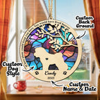 suncatcher ornament personalized design loss of dog gift window hanging keepsake design preview
