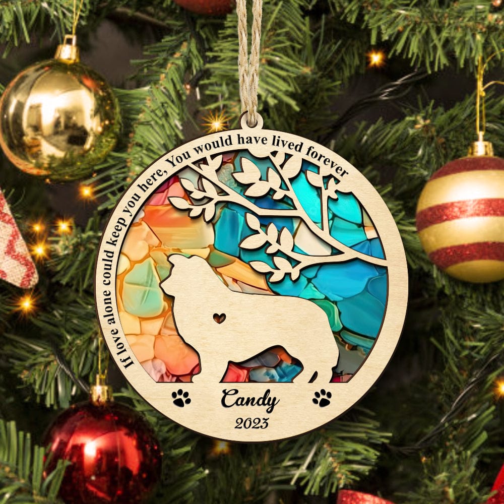 personalized design suncatcher ornament loss of dog gift window hanging keepsake personalized preview