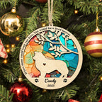 personalized design suncatcher ornament loss of dog gift window hanging keepsake personalized preview