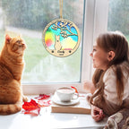 cat memorial suncatcher personalized cat tribute window display