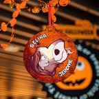 Personalized Engraved Halloween Theme Ornament – Custom Single-Sided Print Gift
