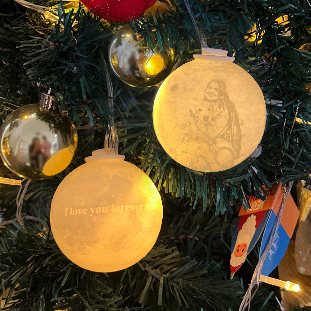 Custom 3D Printed Christmas Ornament Personalized Christmas Tree Ornament Ball