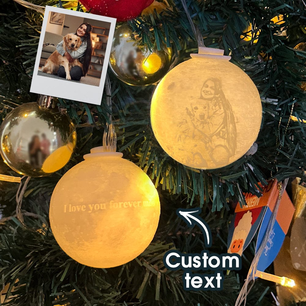 Custom 3D Printed Christmas Ornament Personalized Christmas Tree Ornament Ball