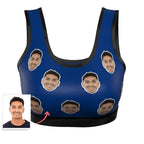 Custom Face Women's Sports Bra - 8 Colors