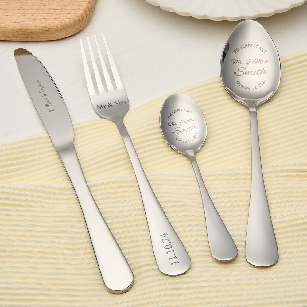 Personalized Wedding Tableware Mr & Mrs Wedding Forks Wedding Gift