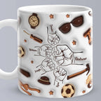 Personalized Fist Bump Mug for Papa or Grandpa - Perfect Father's Day Gift