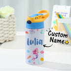 Custom Name Mermaid Stainless Steel Water Cup Children's Day Gift for Kids
