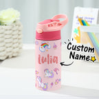 Custom Name Rainbow Unicorn Stainless Steel Water Cup Children's Day Gift for Kids