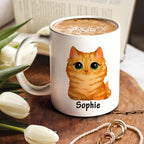 Personalized Cute Cats of Magic Mug Watercolor Cup For Cat Lovers