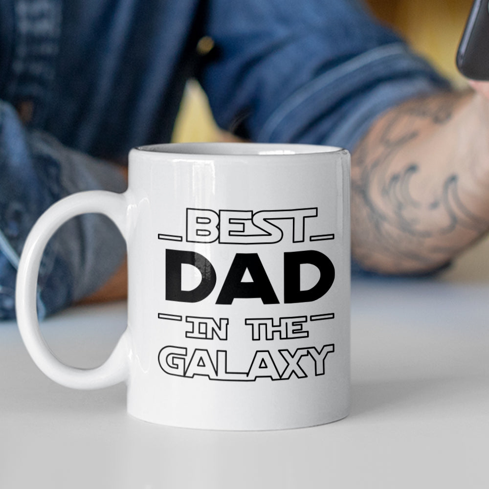 Personalized Best Dad in the Galaxy Mug Father's Day Gift