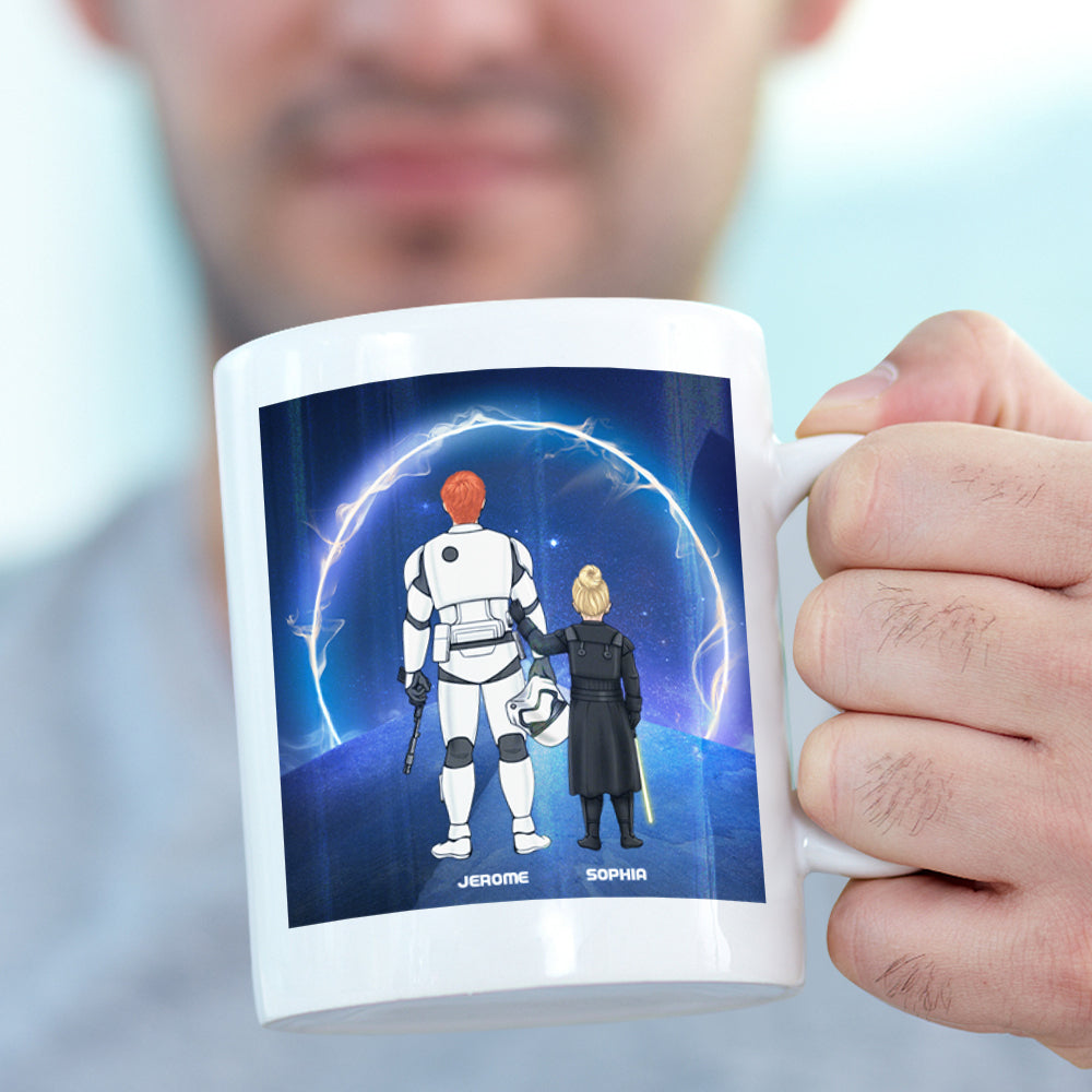 Personalized Best Dad in the Galaxy Mug Father's Day Gift