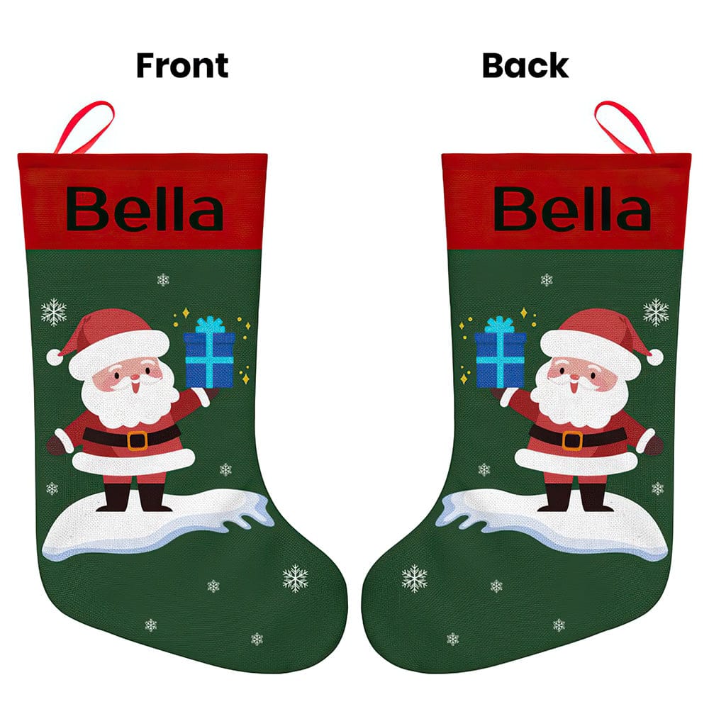 Personalised Christmas Stocking - Ballantines Font - Custom Name Stocking Christmas Gift For Family