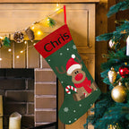 Personalised Christmas Stocking - Ballantines Font - Custom Name Stocking Christmas Gift For Family