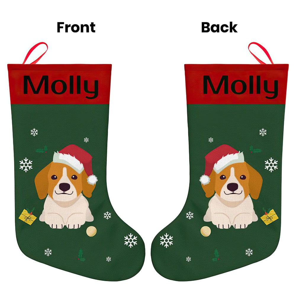 Personalised Christmas Stocking - Ballantines Font - Custom Name Stocking Christmas Gift For Family