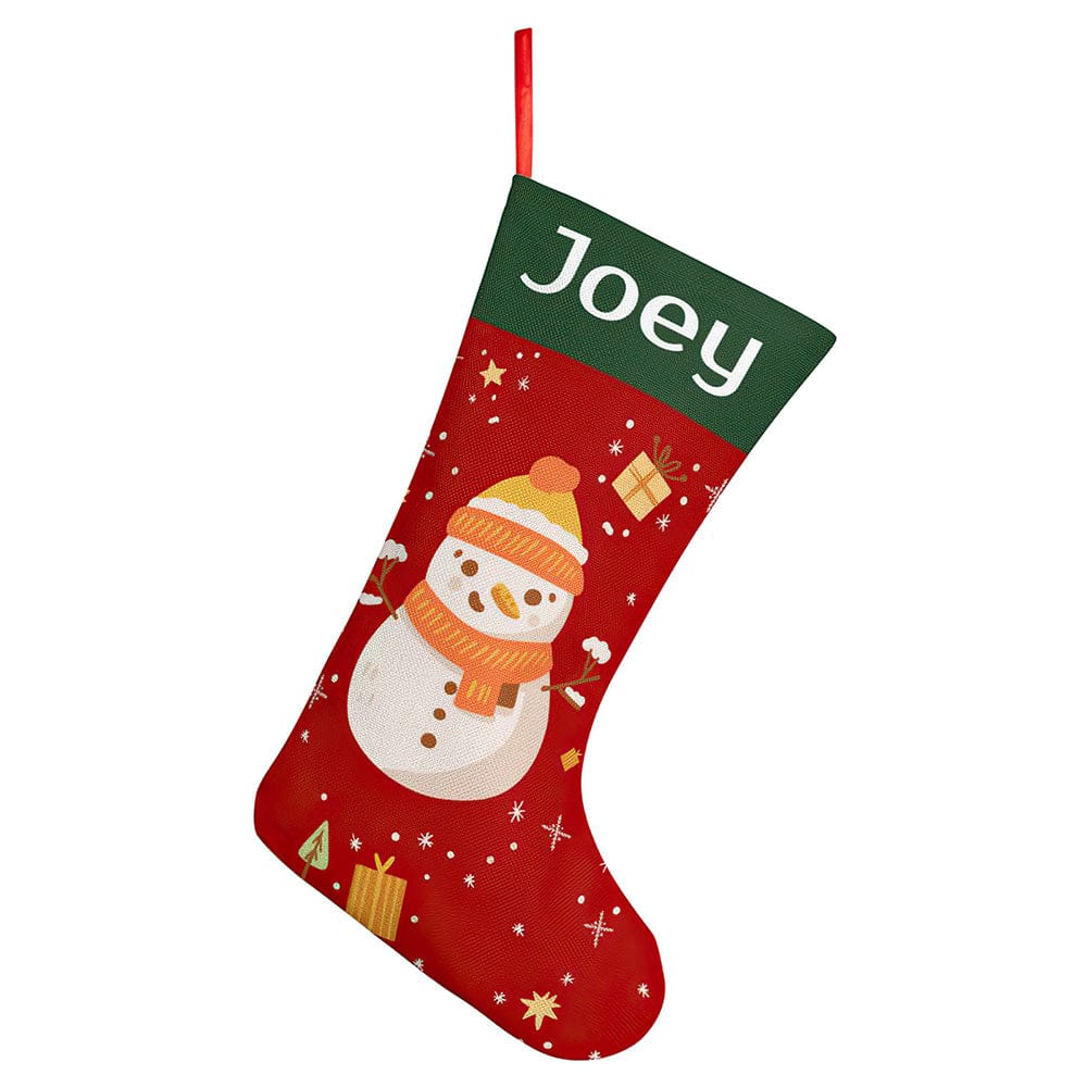 Personalised Christmas Stocking - Ballantines Font - Custom Name Stocking Christmas Gift For Family