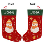 Personalised Christmas Stocking - Ballantines Font - Custom Name Stocking Christmas Gift For Family