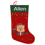 Personalised Christmas Stocking - Ballantines Font - Custom Name Stocking Christmas Gift For Family