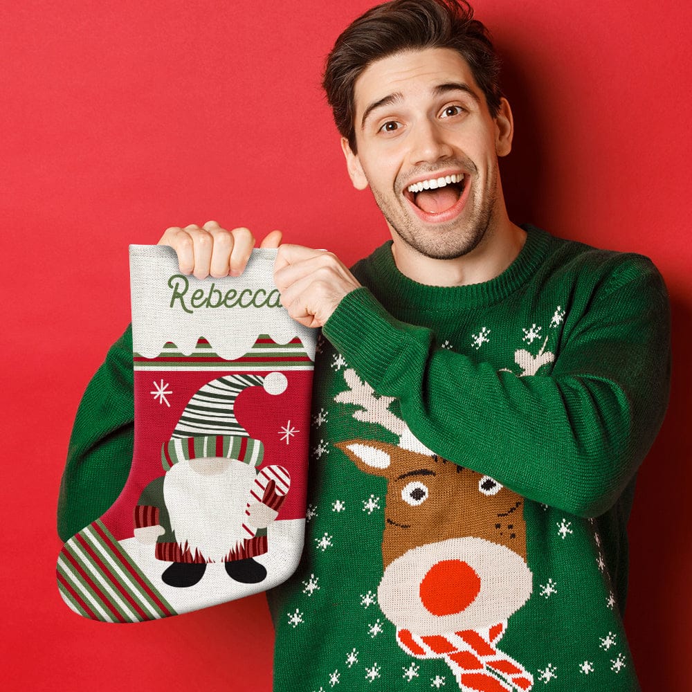 Personalized Name Christmas Stockings Custom Text Christmas Gifts