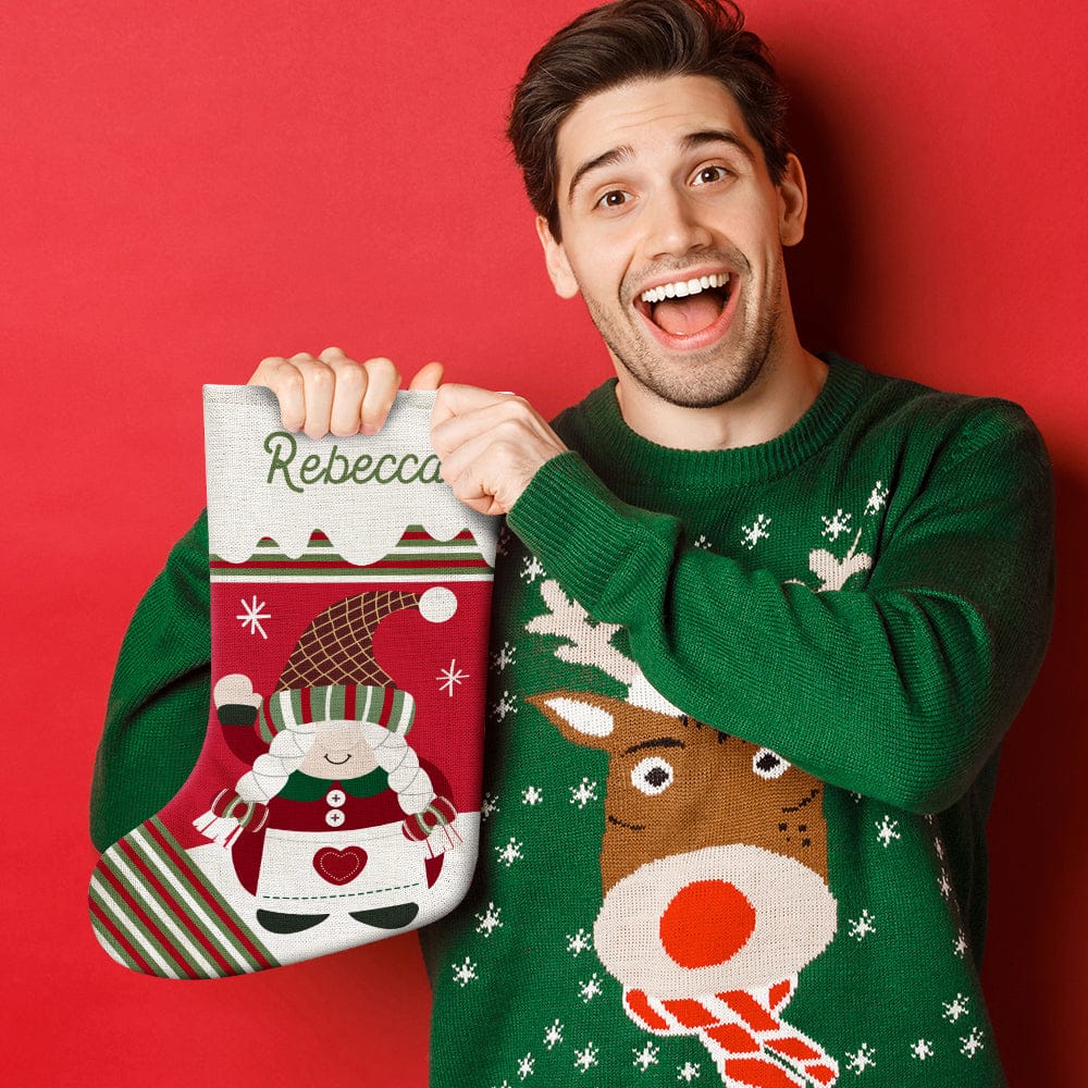 Personalized Name Christmas Stockings Custom Text Christmas Gifts