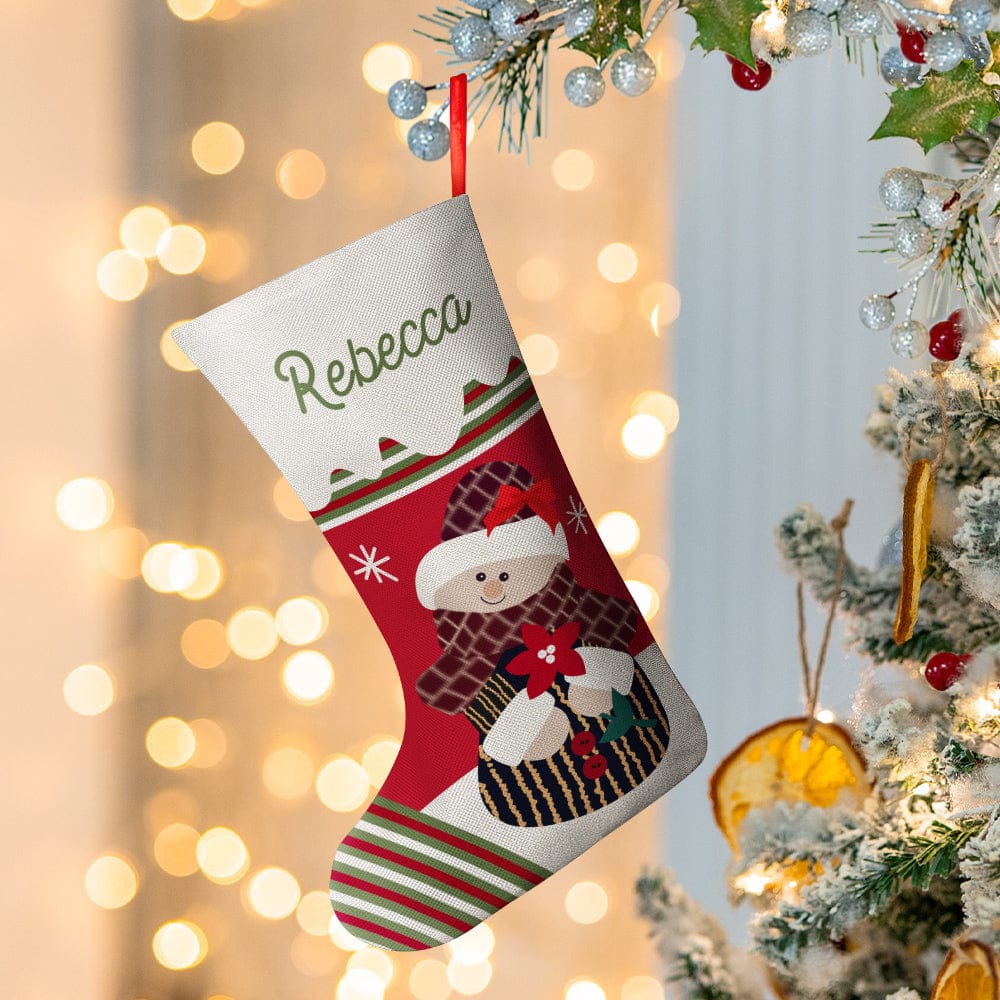 Personalized Name Christmas Stockings Custom Text Christmas Gifts