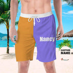 Personalized Beach Shorts Picture Swim Swimming Trunks Custom Swim Swimming Trunks with Name