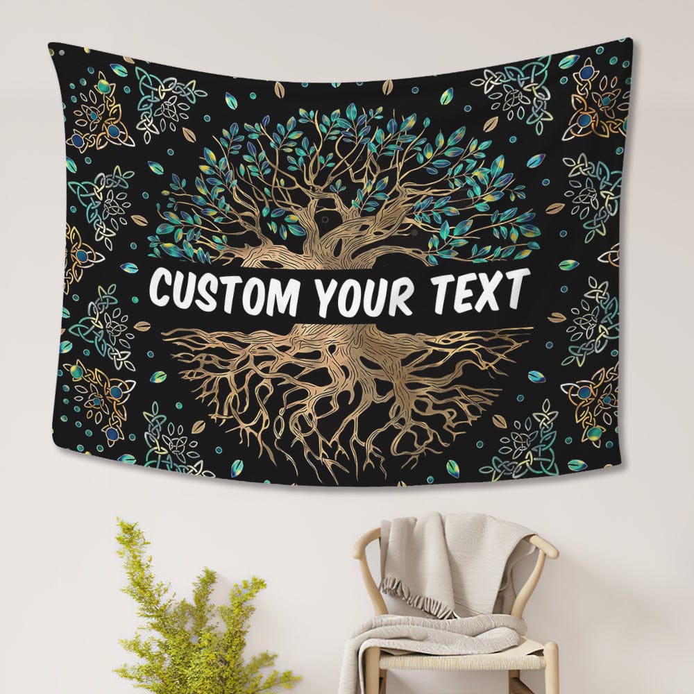 Tree of Life Tapestry Custom Wall Hanging Wishing Tree Tapestry Decoration for Living Room Bedroom