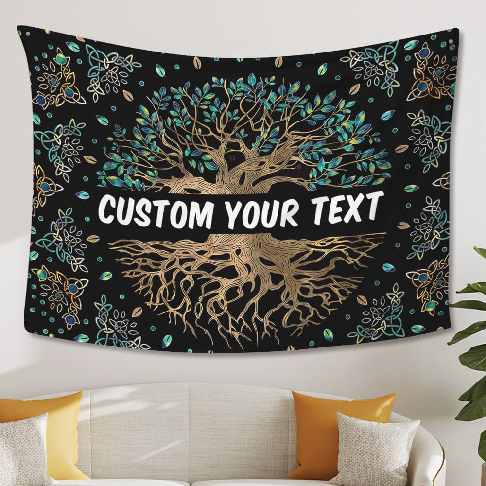 Tree of Life Tapestry Custom Wall Hanging Wishing Tree Tapestry Decoration for Living Room Bedroom
