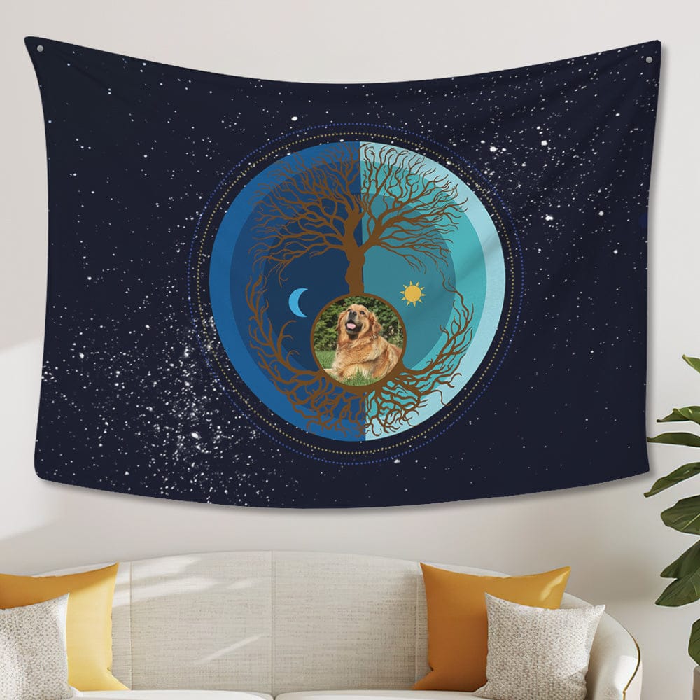 Fantasy Tree of Life Tapestry Custom Photo Tapestry Hanging Aesthetic Tapestry for Bedroom Living Room