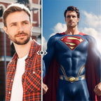 Personalized Portrait from Photo Custom Face Superman Frame Gifts for Him / Father