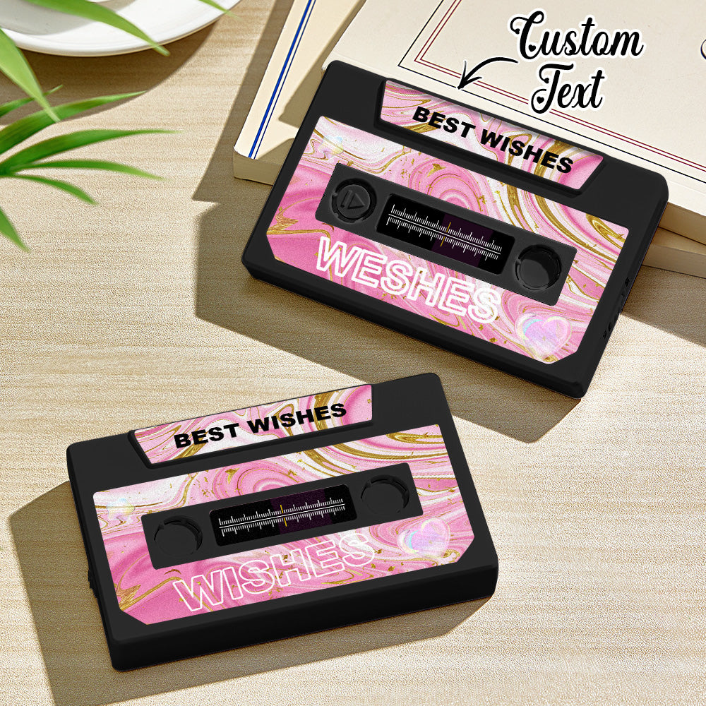 Personalized Vintage Recordable Cassette Phonograph Music Box Birthday Card Wish Christmas Gift Anniversary Birthday Gift For Bestie