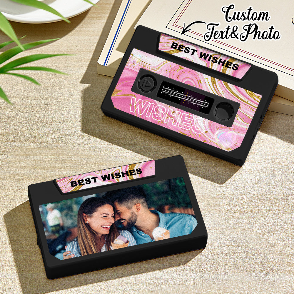 Personalized Vintage Recordable Cassette Phonograph Music Box Birthday Card Wish Christmas Gift Anniversary Birthday Gift For Bestie