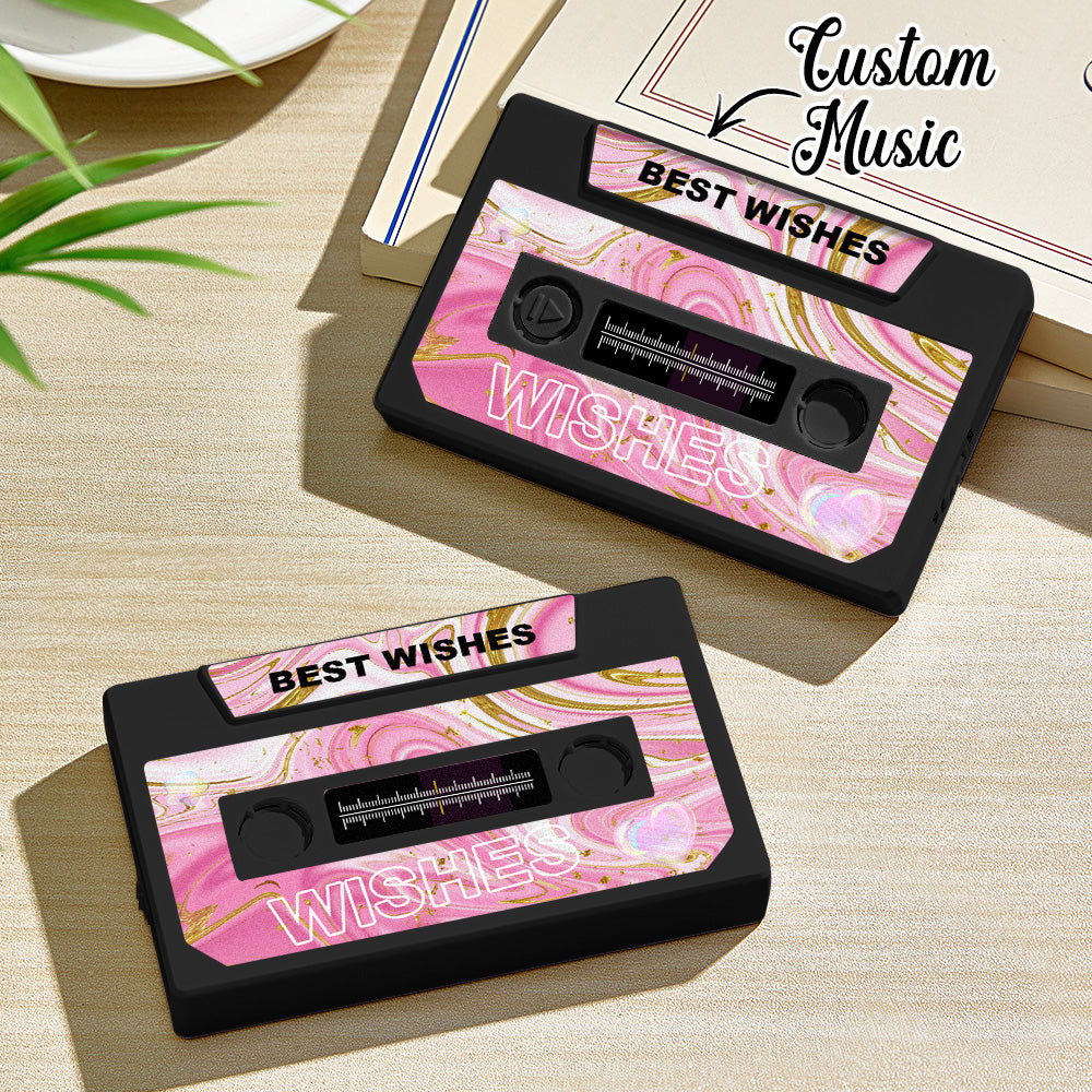 Personalized Vintage Recordable Cassette Phonograph Music Box Birthday Card Wish Christmas Gift Anniversary Birthday Gift For Bestie