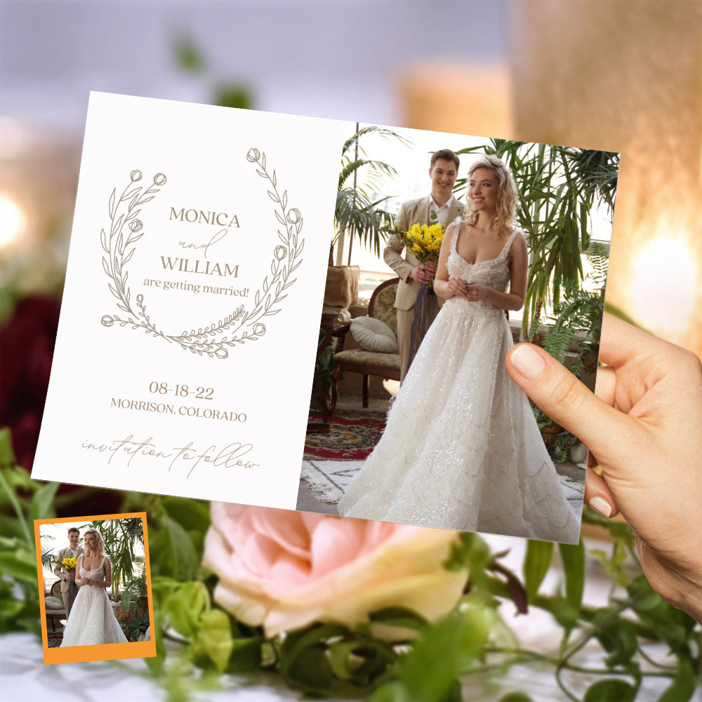 Custom Wedding Invitations - Personalized Save the Date Cards