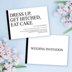 Custom Text Personalized Photo Wedding Invitation Card - Unique and Memorable