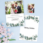 Custom Text Personalized Photo Wedding Invitation Card - Unique and Memorable