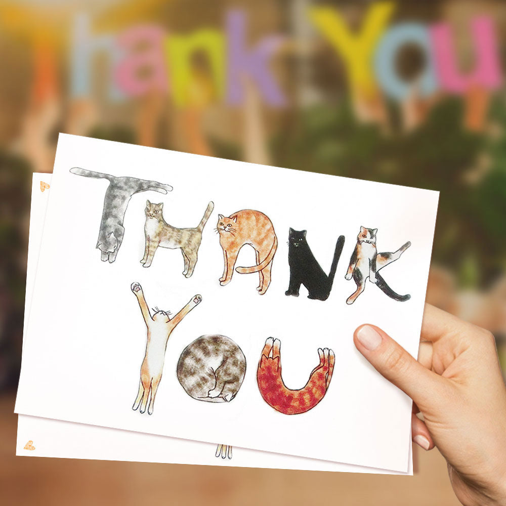 Cute Thank You Card Greeting Card For All Occasions Birthday Gifts Wedding Gifts