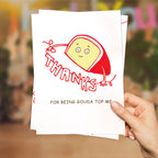 Cute Thank You Card Greeting Card For All Occasions Birthday Gifts Wedding Gifts